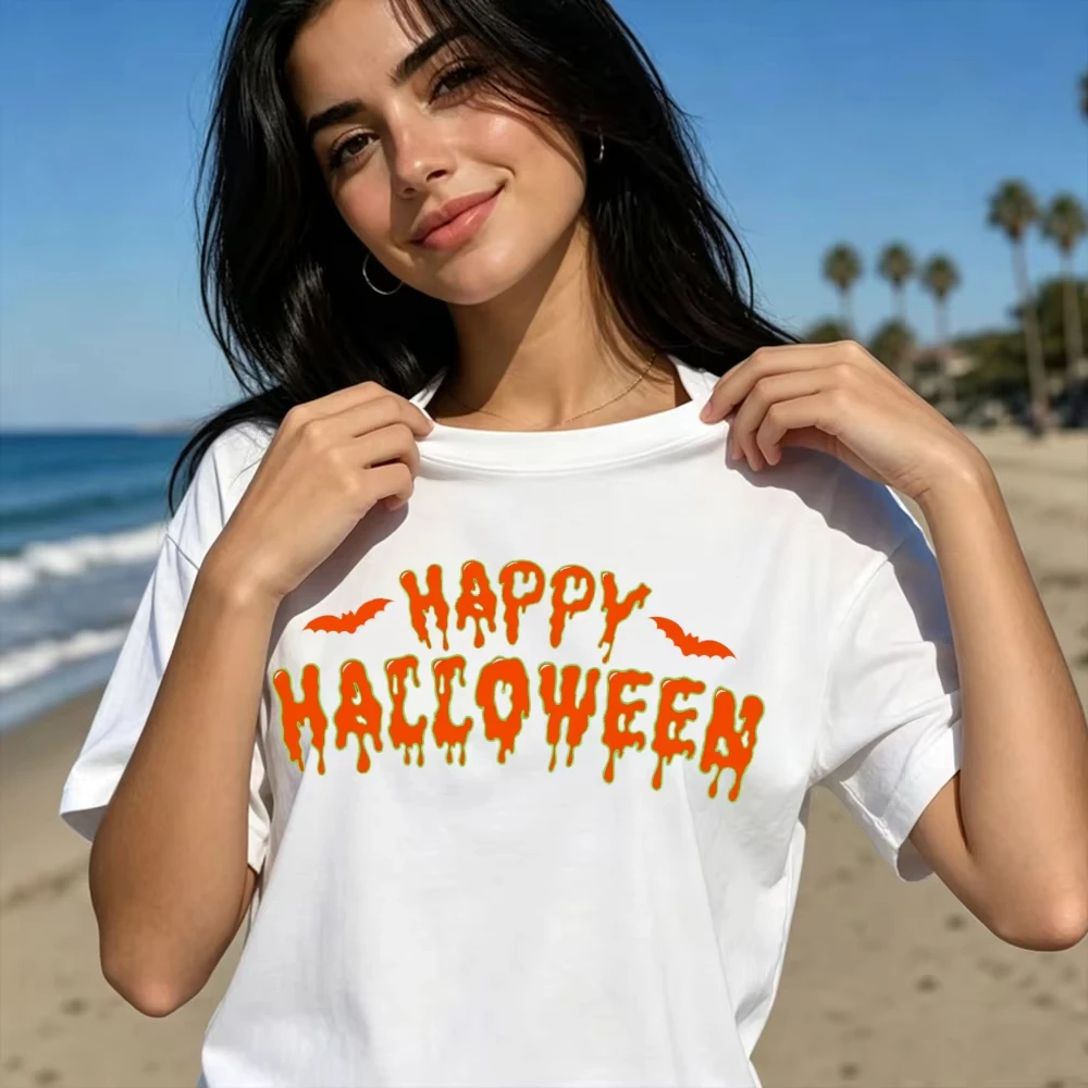 Summer Clothing Drip - Retro gotycka koszulka na Halloween z
