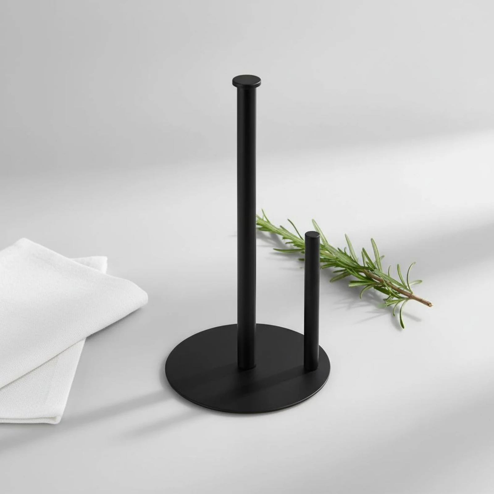 Stainless Steel Paper Towel Stand Rust-Resistant Countertop Paper Towel Holder Kitchen Storage Waterproof for Tabletop