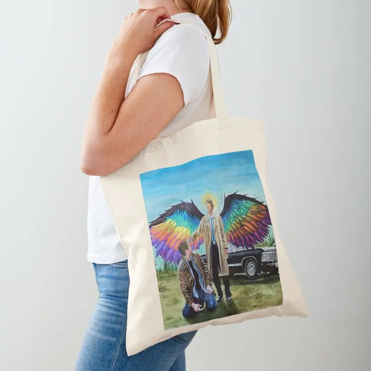 

Revelations (Cas and Dean) Tote Bag Big bag women Canvas bag personalized tote Gift bags