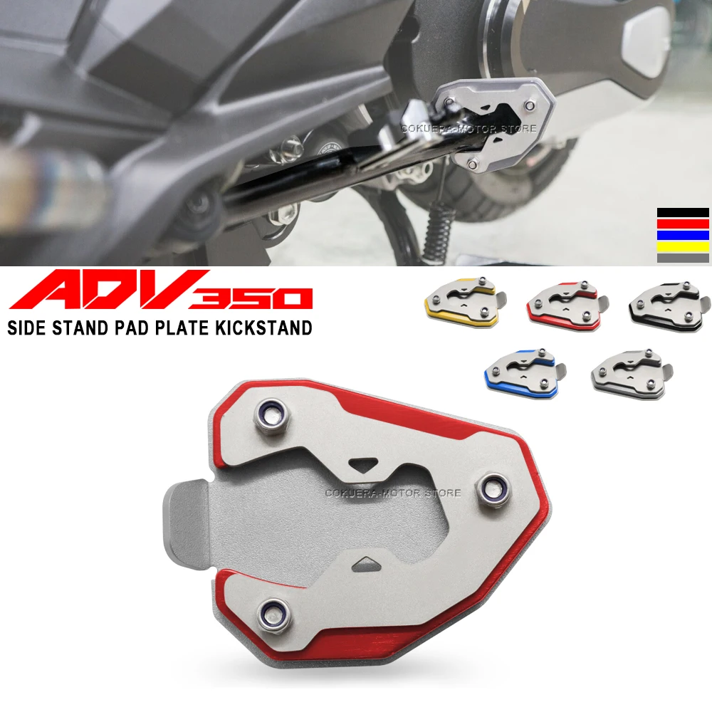 

Motorcycle Kickstand Extension Plate Foot Side Stand Enlarge Pad For Honda ADV350 ADV 350 2023