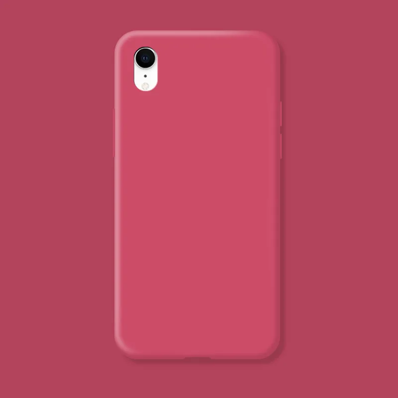 Original hülle für iPhone XR X R stoß feste TPU flüssige Silikons chutz Telefon Rückseite für iPhone XR Hülle – Detail 12