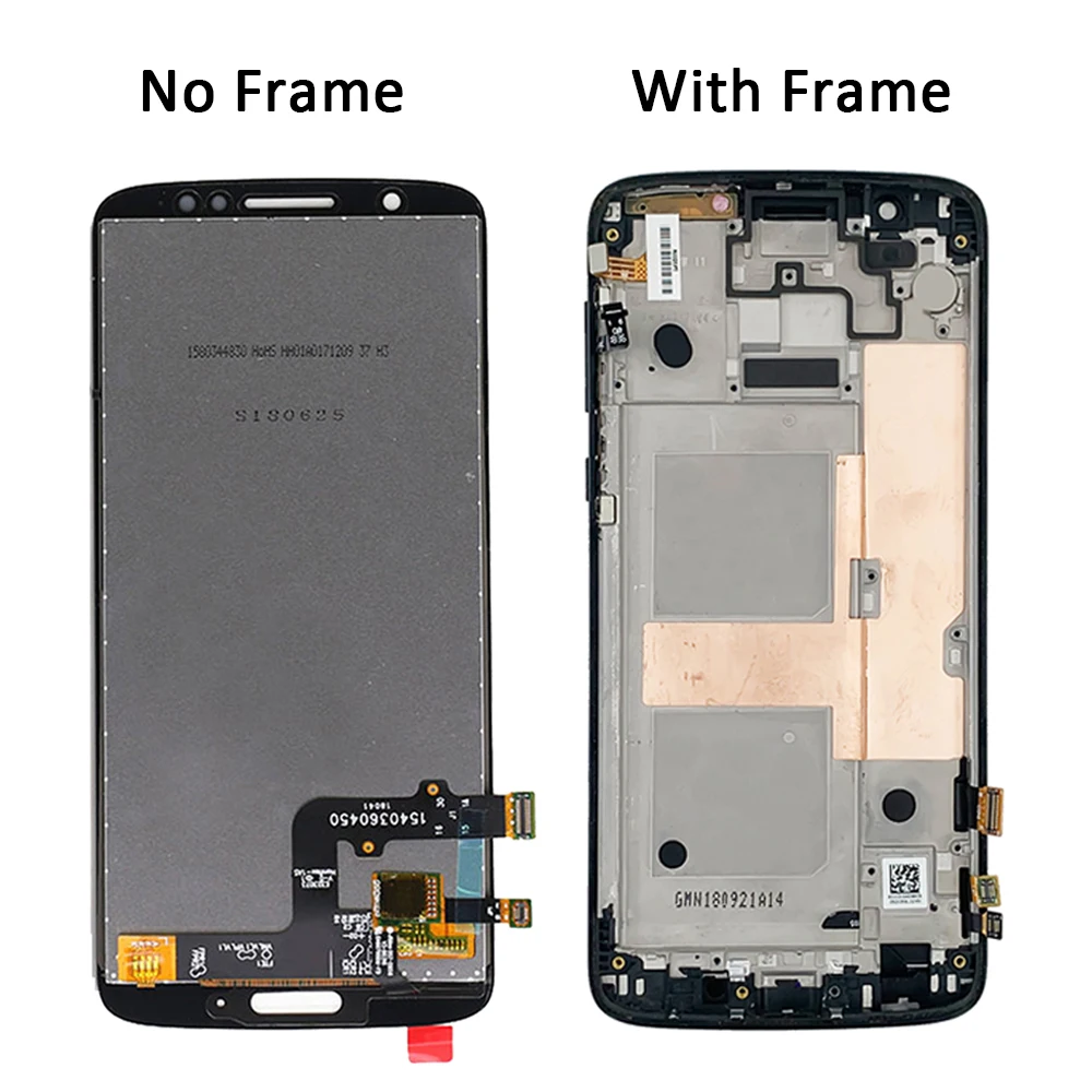 Original LCD Display Touch Screen Digitizer Assembly Panel with Frame for Motorola Moto G6, XT1925, 5.7\