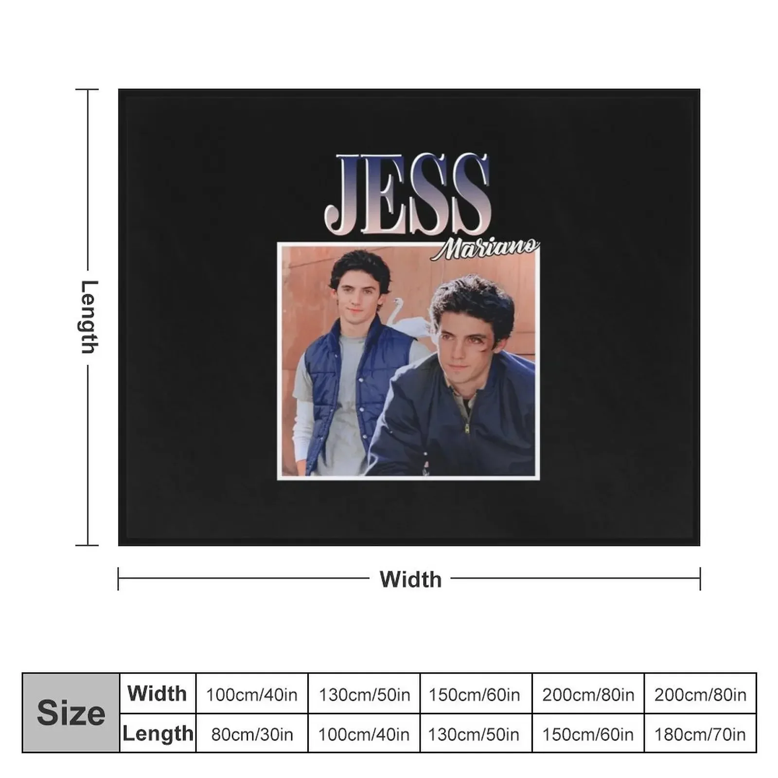 Jess Mariano 90's Vintage Throw Blanket Beautifuls heavy to sleep cosplay anime Blankets