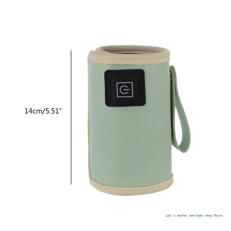 67JC Adjustable Temperature USB Milk Warmer Bag Bottle Heater Convenient for Moms images - 6