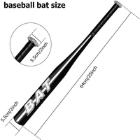 New Aluminum Alloy Thickened Baseball Bat And Softball Bat 20-25inch Five Colors Outdoor Sports Home Personal Self-Defense