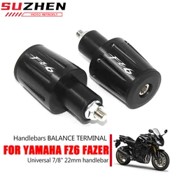 22mm Motorcycle Handlebar Grips End Handle Bar Cap End Plug For FZ6 FAZER FAZER600 FZ6S FZ6N FZ6S2 FZ6R S2 SJ6S FZ600