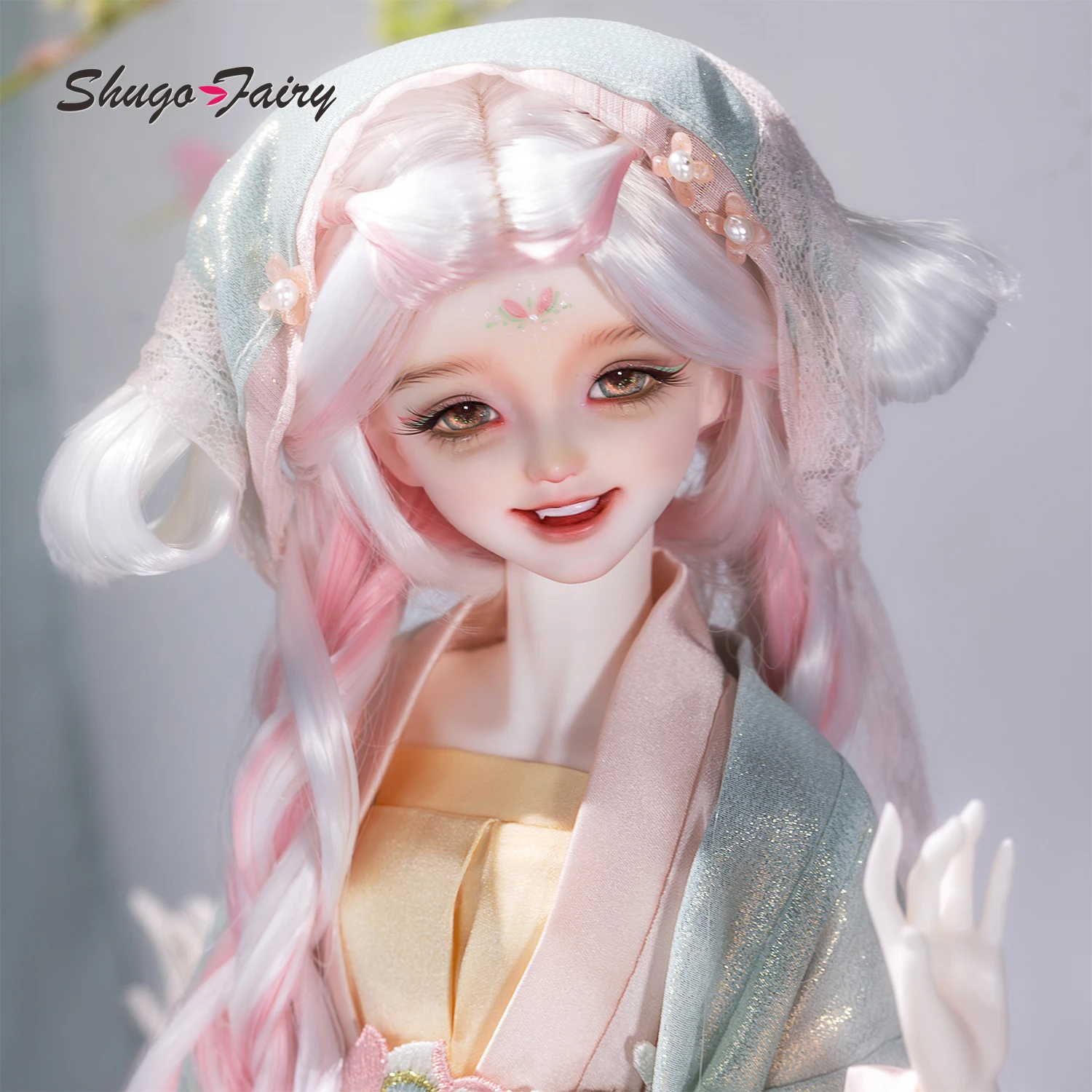 BJD Puppe 1/4 Melanie B ShugaFairy Harz Komplettset Sommerfee Eastern Song-Beizi A-Linien-Rock FC Gelenkpuppe Geschenkspielzeug