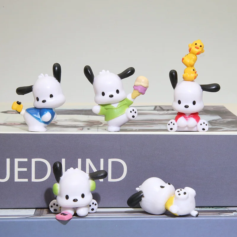 

Sanrio Pochacco Decoration Doll Anime Figure My Melody Cute Toys Q Figural Car Desk Cake Decoration Model Children Birthday Gift
