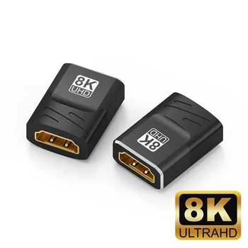 HDMI 커플러, HDMI 2.1 암-암 커넥터, HDMI 익스텐션 어댑터, 지지대 8K @ 60Hz, 4K @ 120Hz, 120UHD, 3D, HDR 