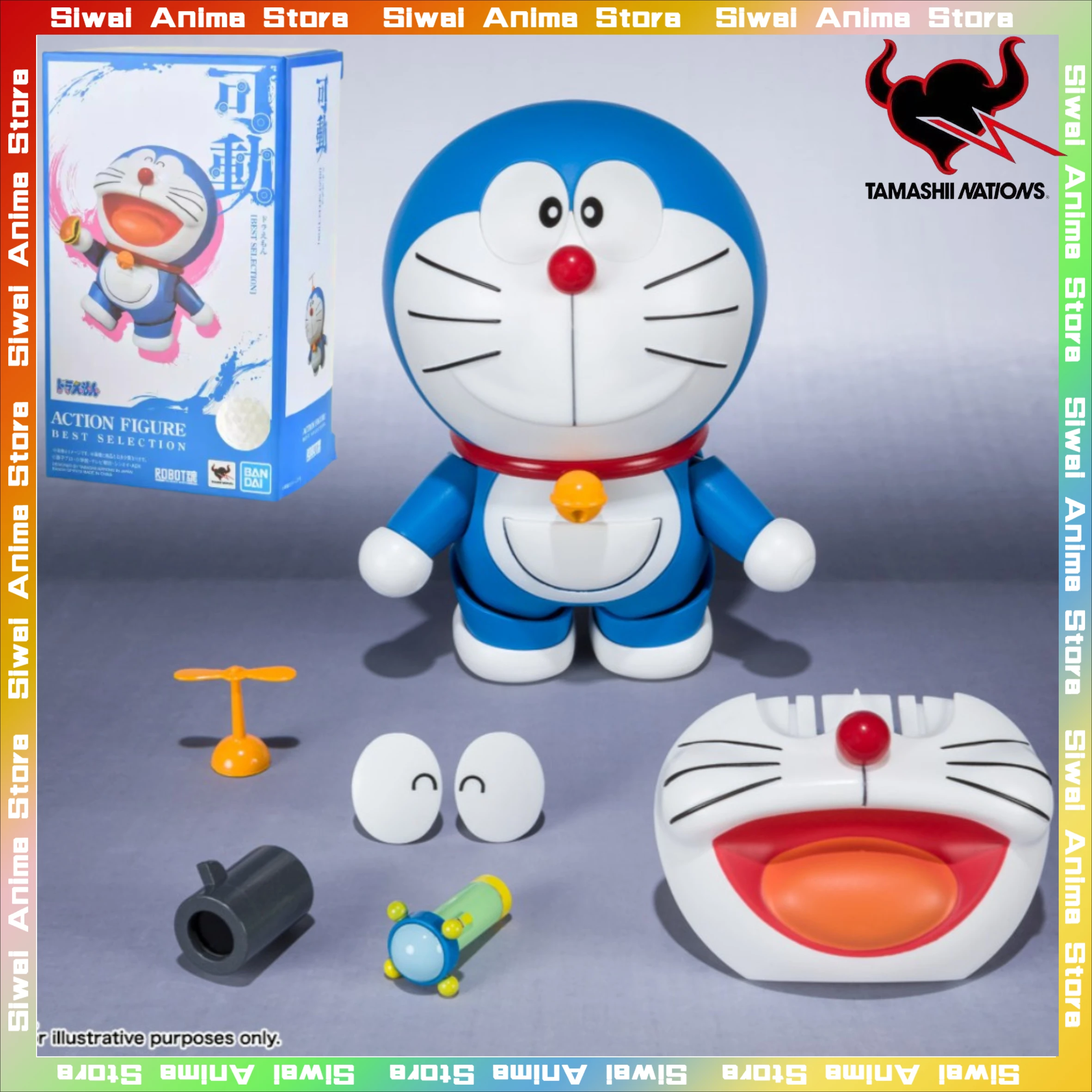 

Оригинальный BANDAI Doraemon Nobita Nobi с Room Time Machine S.H.Figuarts аниме фигурки коллекция модель игрушка подарок на день рождения