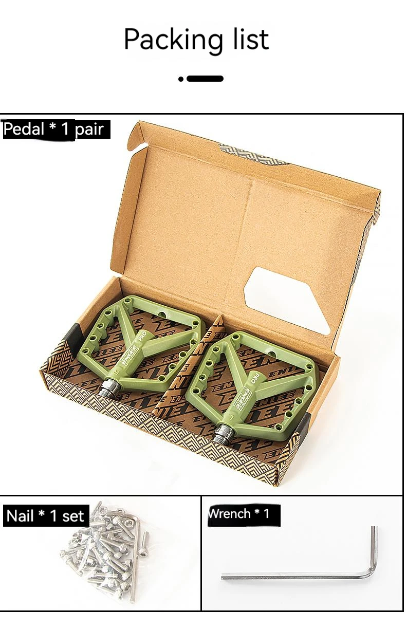 Enlee Mountainbike ultraleichtes Nylon pedal für Fahrrad pedal verbreitert ultraleichte Dichtung du Lager MTB Fahrrad pedale Zubehör – Detail 15