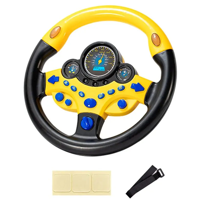 

MACH-Kids Steering Wheel Cute Children With Light Simulation Driving Sound Funny Fun Educational Baby Electronic Travel