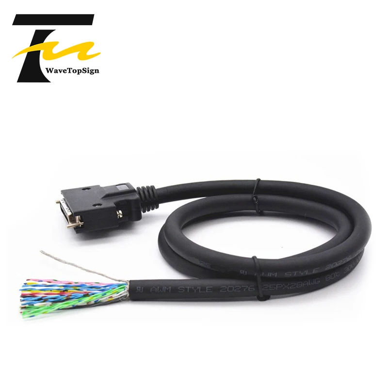 Imagem -02 - Wavetopsign Servo Driver x4 Plc Cabo de Controle i o Cabo de Controle Dv0p4360 50pin Scsi50 para Panasonic a6 a4 a5 Series