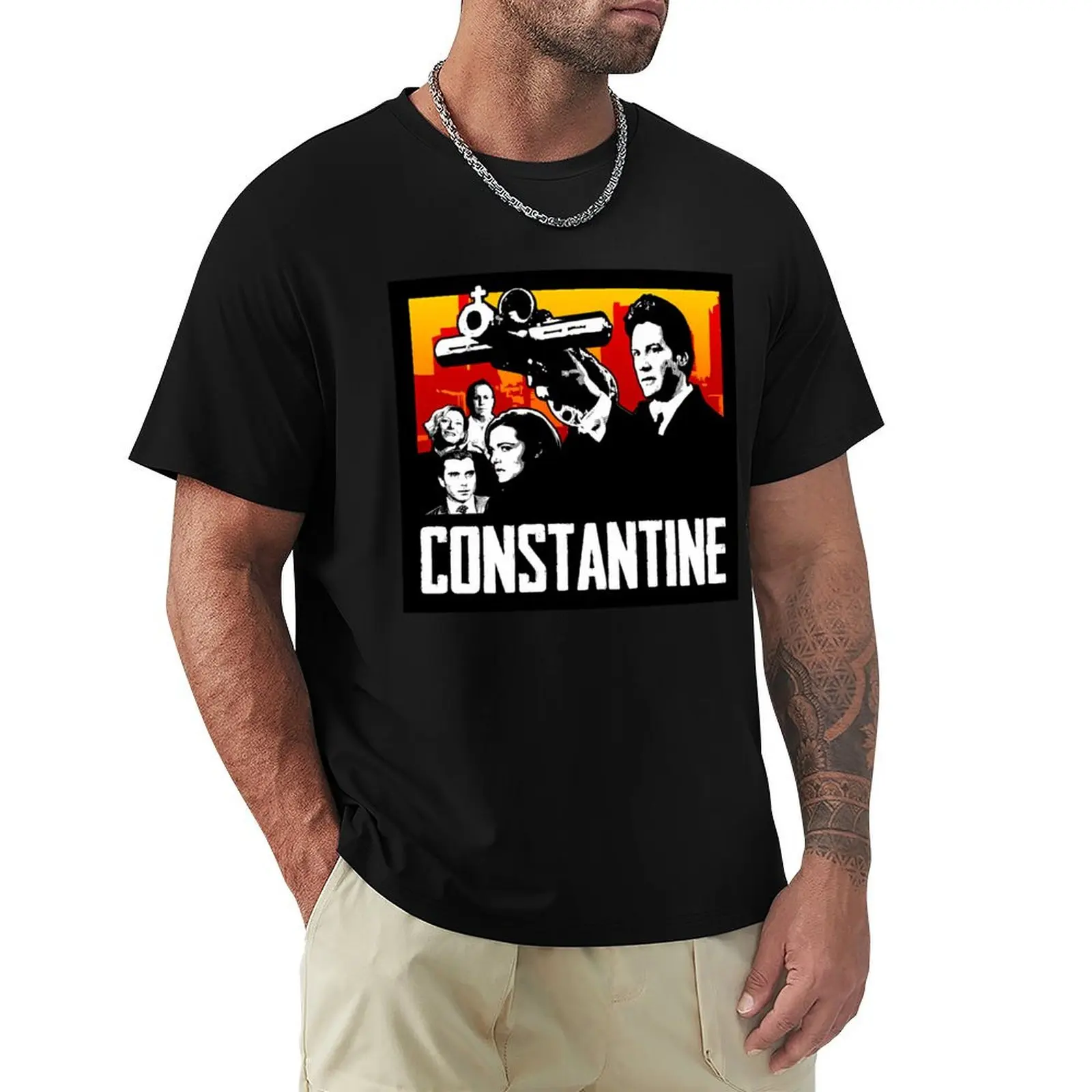 

Constantine T-Shirt Aesthetic clothing graphics Man t-shirt mens white t shirts