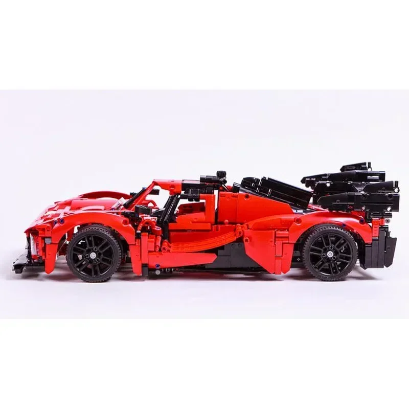MOC-156345 novo 499p hypercar montagem costura blocos de construção modelo 1544 peças do carro blocos de construção crianças brinquedo aniversário presente
