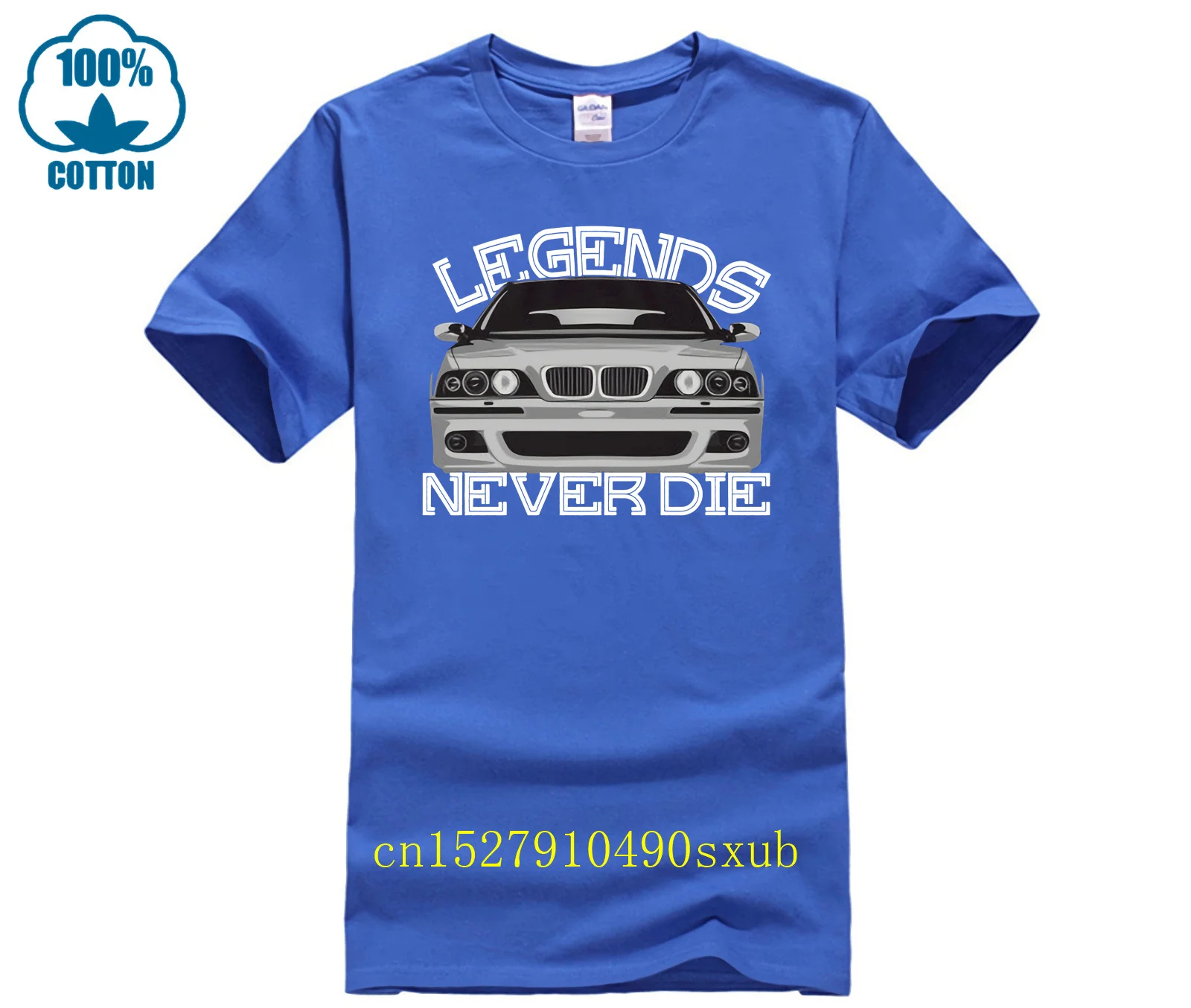 Bwm E39  t shirt Legends Never Die degli uomini a maniche corte  t shirt Stampa Grafica