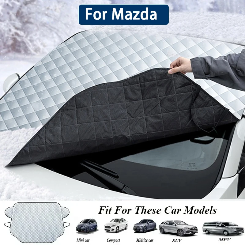 Car Front Windshield Anti-Snow Sunshades Anti Ice Frost Cover for Mazda Zoom Atenza CX-4 CX-8 Axela CX-30 CX-50 CX-90 CX-3/5/9