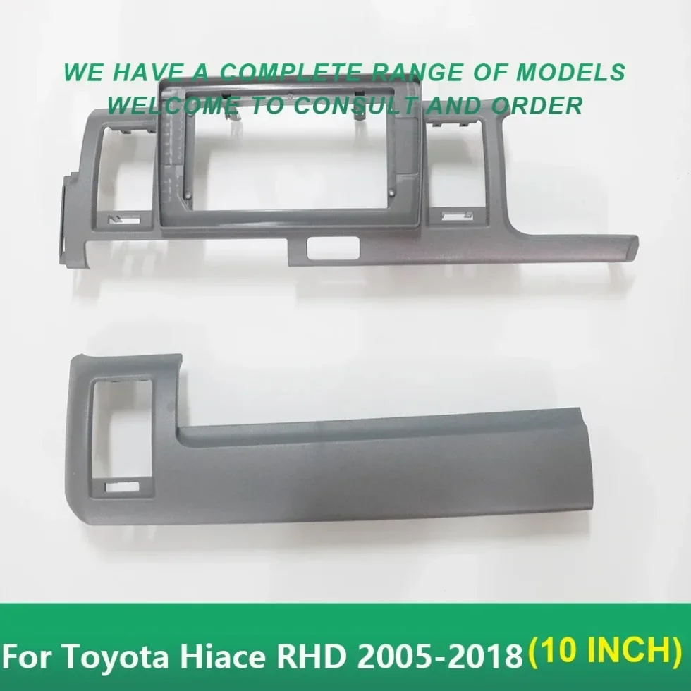 

10 Inch Car Frame Fascia Adapter For Toyota Hiace RHD 2005-2018 Android Big Screen Audio Dash Fitting Panel Kit
