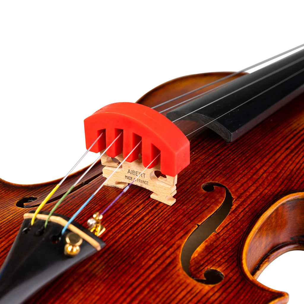 4/4 3/4 Violin Mute Practice Rubber Acoustic Electric  Silencer Musical   Fiddle  For Beginner Students