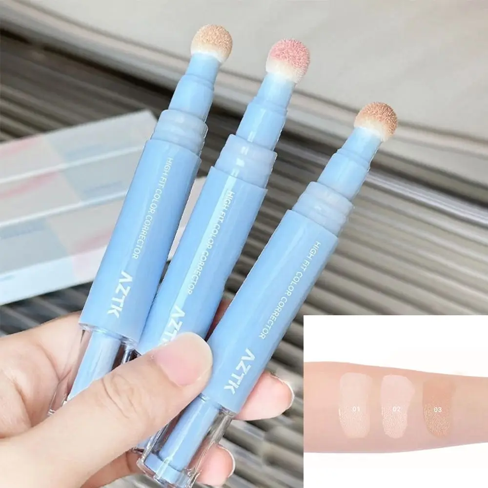 Met Spons Hoofd Vloeibare Concealer Blijven Langdurige Vloeibare Make-Up Kleur Corretor Hydraterende Creëren Natuurlijke Make-Up