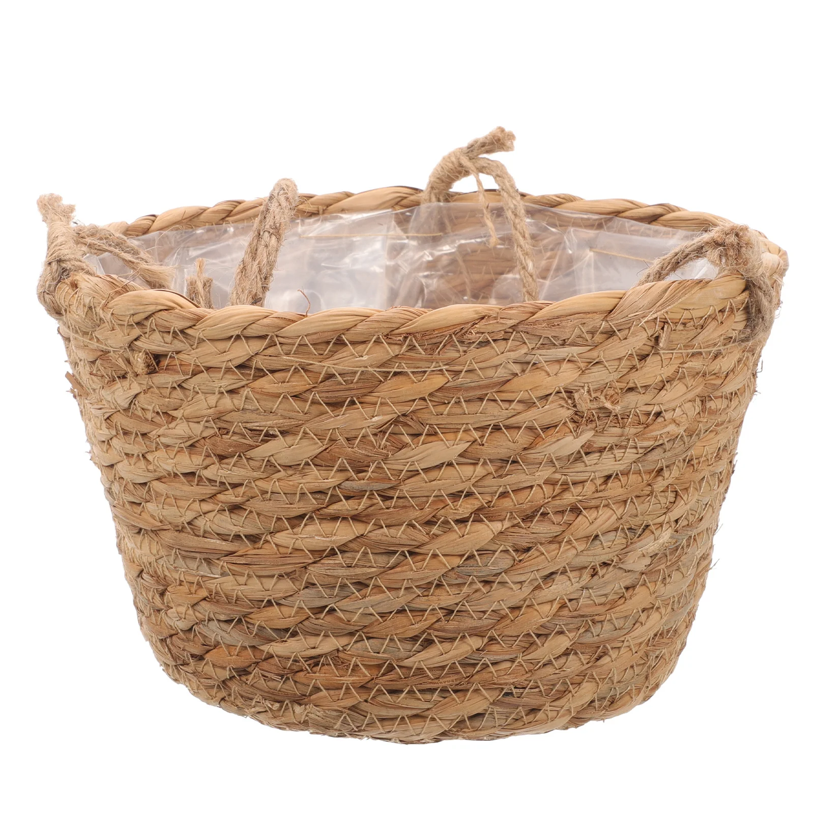 

Тканый подвесной горшок для растений, прочный домашний и открытый садовый декор, компактный контейнер для цветов, подвесной контейнер для выращивания растений