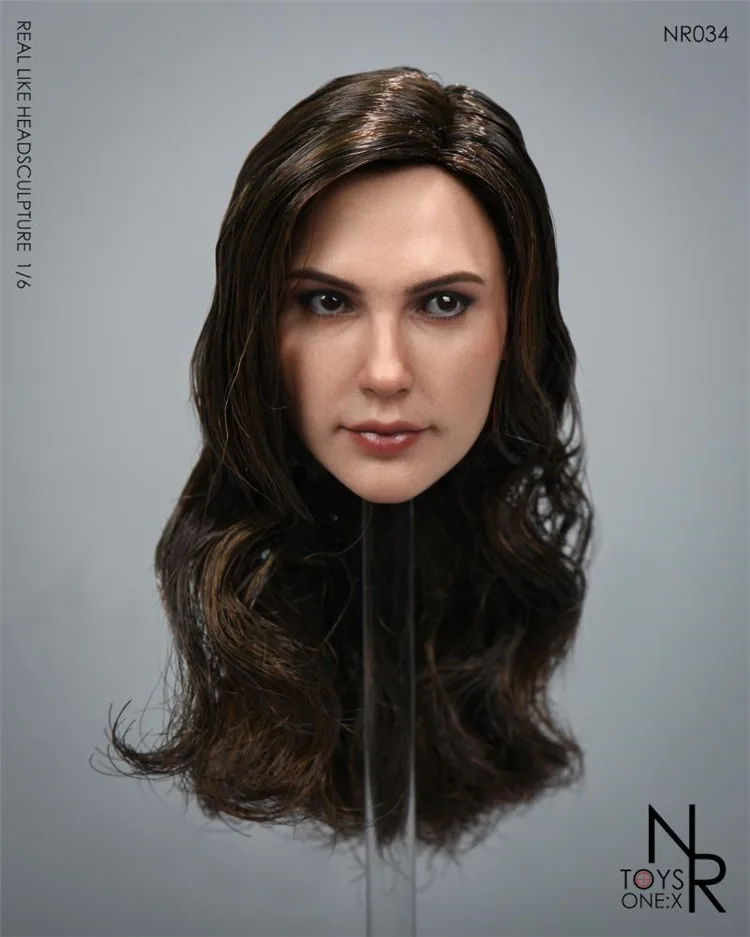 

NRTOYS NR34 1/6 Female Solider Head Sculpture 5.0 Hair Transplanted for 12 Inch Action Female Soldier Doll