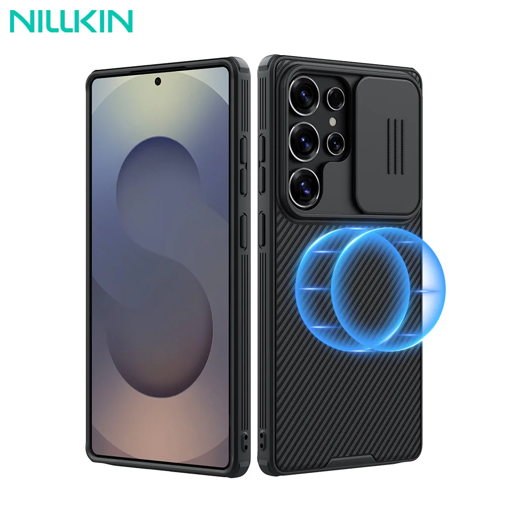 

NILLKIN For Samsung Galaxy S25 Ultra Magnetic Case CamShield Pro Sliding Camera Protection Back Cover For Samsung S25/S25 Plus