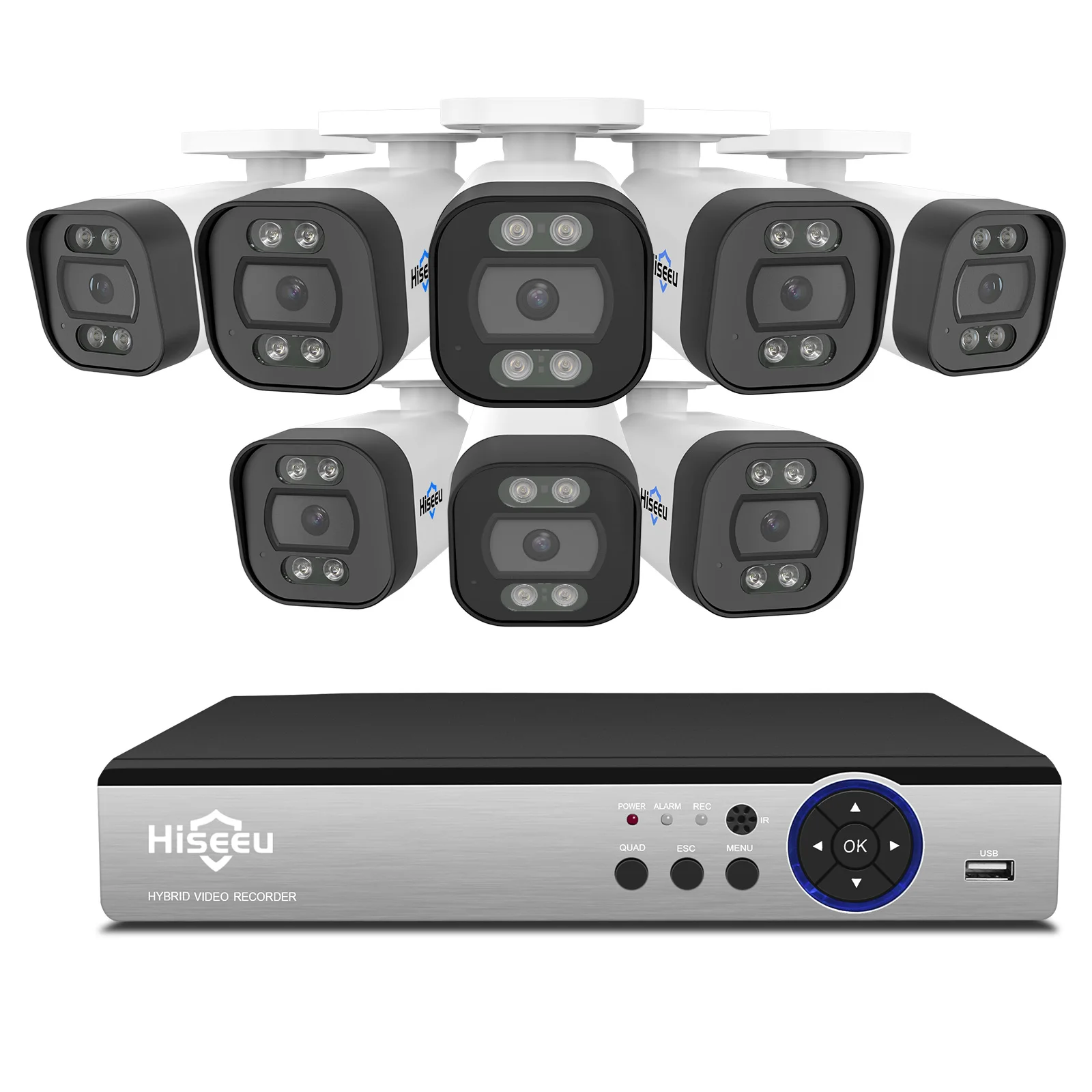 

Комплект POE Система камер безопасности IP-камера с высоким качеством 4K 8MP 8CH 16CH H.265 Reolink 8MP Уличная IP-камера безопасности CMOS