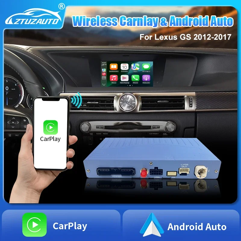 レクサス GS 2015-2017用ワイヤレスCarPlayインターフェース、Android