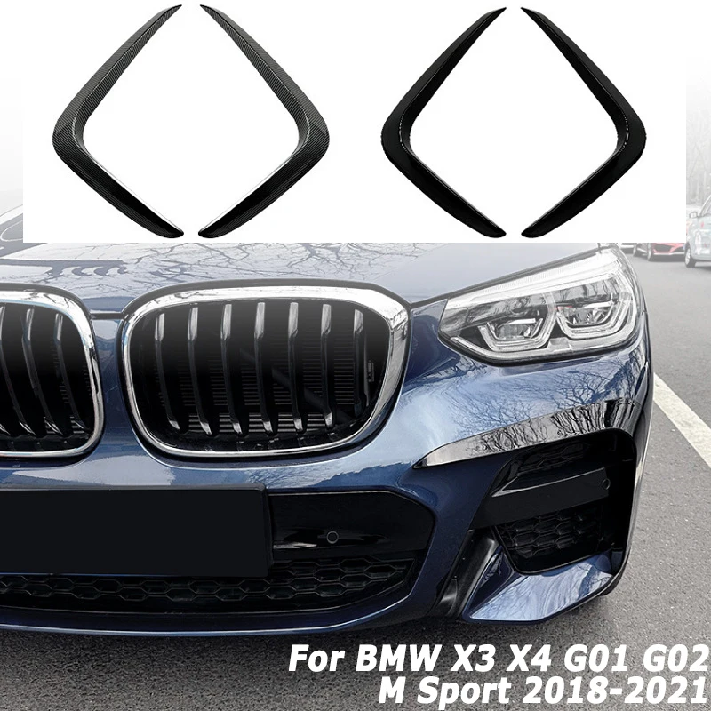 

Car Front Bumper Wind Knife For BMW X3 X4 G01 G02 M Sport 2018-2021 Side Splitter Trim Spoiler Car Accessories Tuning