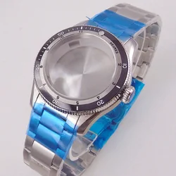 40mm 20ATM Dive Men Retro Stainless Watch Case For NH35 NH36 ETA2824 PT5000 SW200 SKX Double Bow Sapphire Glass