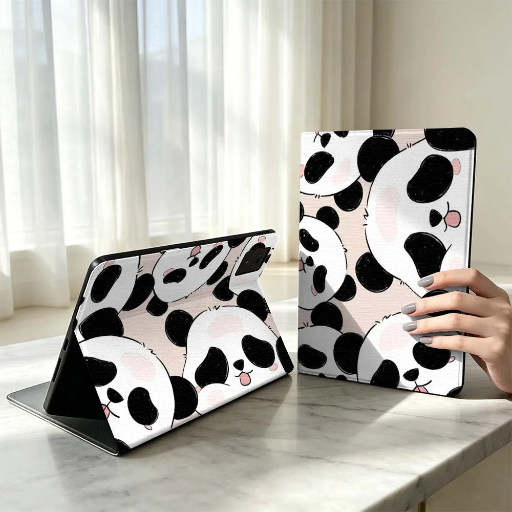 

Cartoon Panda Head Pattern Fashion For Xiaomi Poco Redmi Pad 8 2 4 5 6 6S 7 7S SE Pro 14 11 11.2 12.1 12.5 Inch Tablet Case