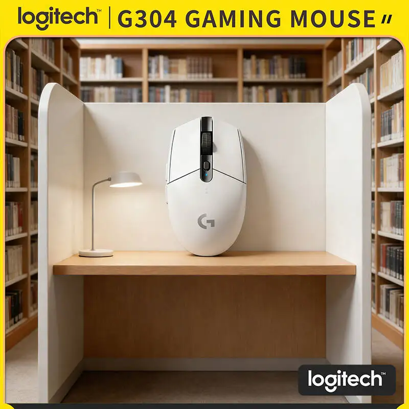 

Беспроводная игровая мышь Logitech G304 LIGHTSPEED, 12000 DPI, задержка 1 мс, сенсор HERO, 250 часов автономной работы, быстрая работа, для геймеров