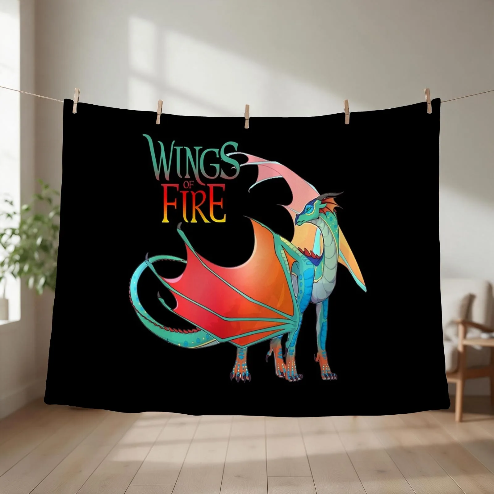 Wings Of Fire - Queen Glory Throw Blanket couch cozy soft plush fuzzy picnic outdoor blanket