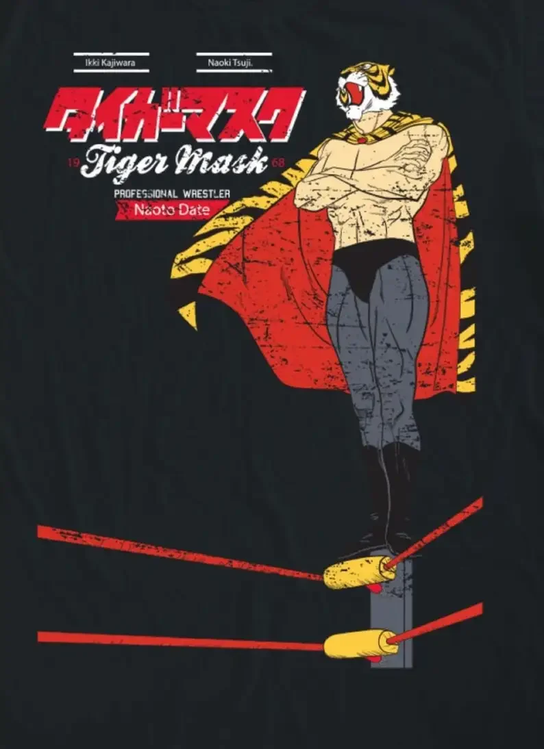 Tiger Mask, Japanese Cartoon Anime T-shirt