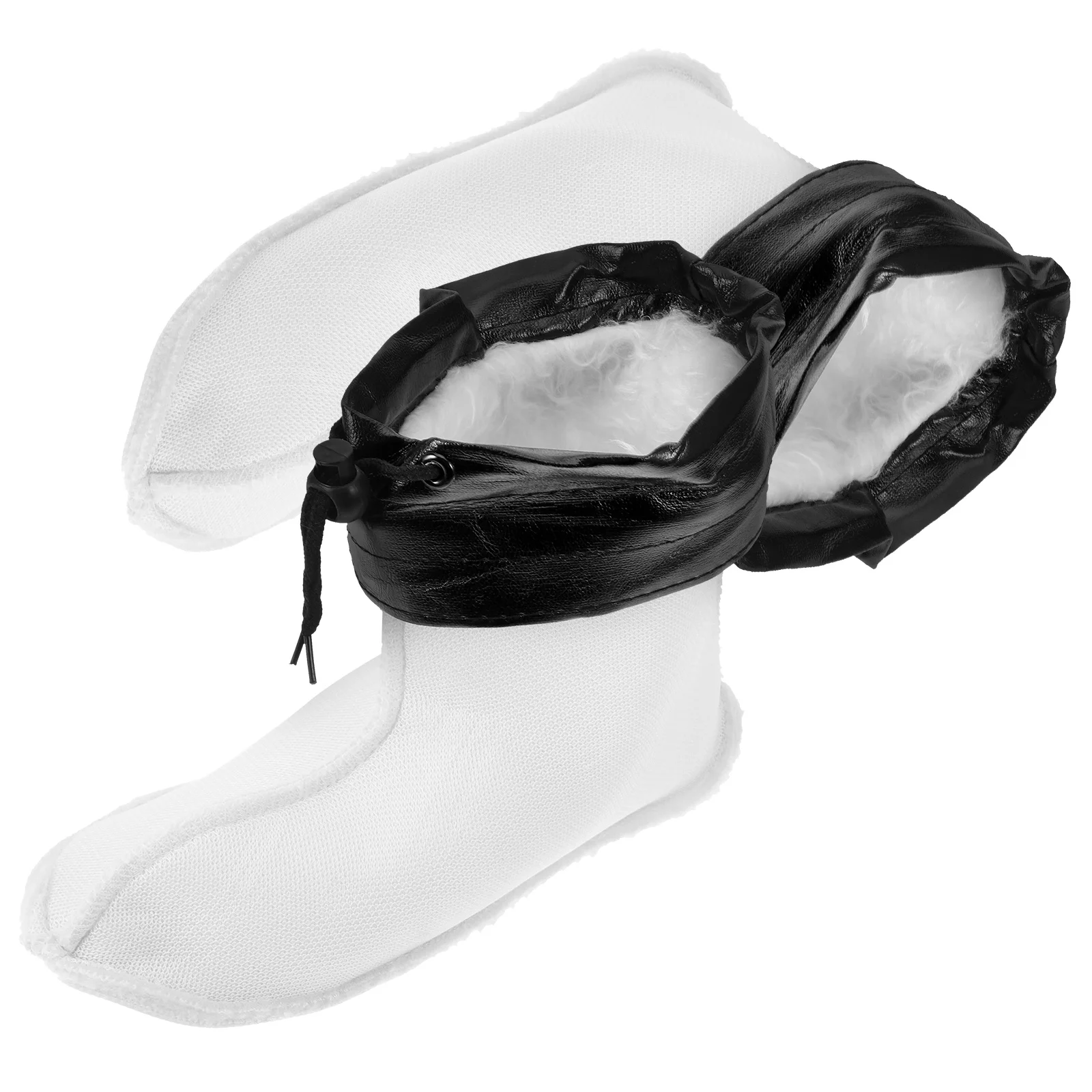 زوج واحد من بطانات الأحذية المطاطية الداخلية القطنية الدافئة والسميكة للشتاء، بطانات مقاومة للماء بديلة للأحذية المطاطية