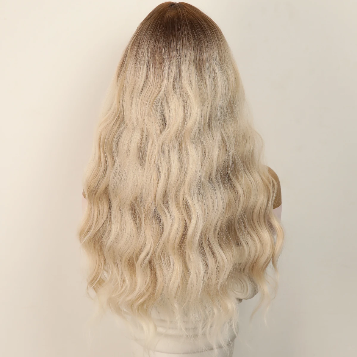 Daily Natural Gray White Long Curly Hair Fiber Women\'s Wig White Gold Wave Role-Playing Lolita Party Wig