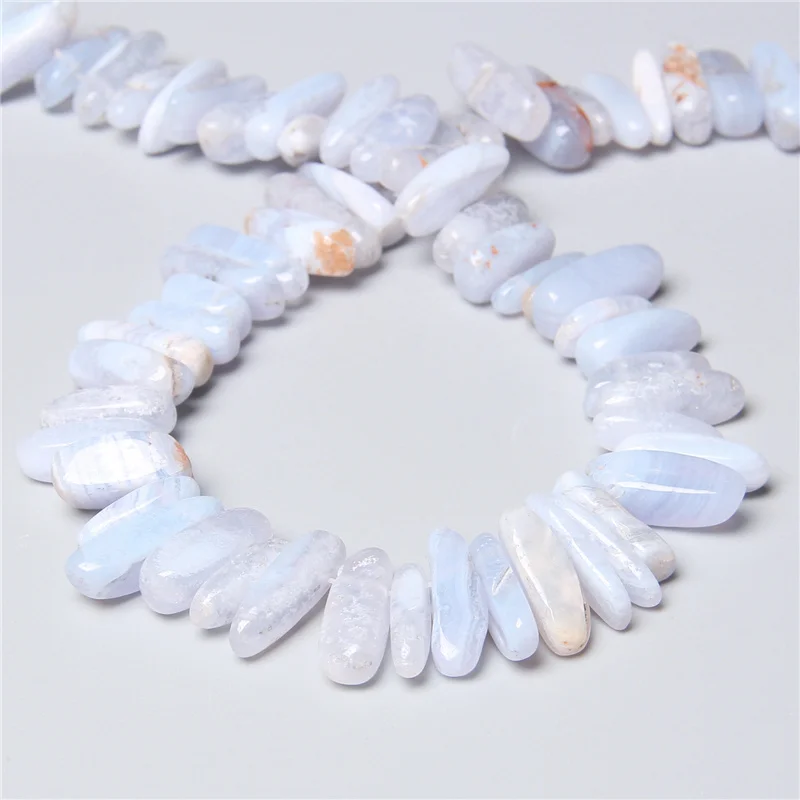 10-24MM Natural Irregular Teeth Shape Beads Lapis Lazuli Aventurine Loose Stick Bead for Charms Jewelry Making Wholesale 15\