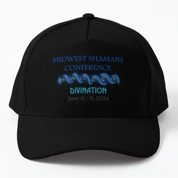 Midwest Shamans Conference June 2024  Baseball Cap Hat Summer Black Outdoor Spring  Solid Color Mens Fish Bonnet  Snapback