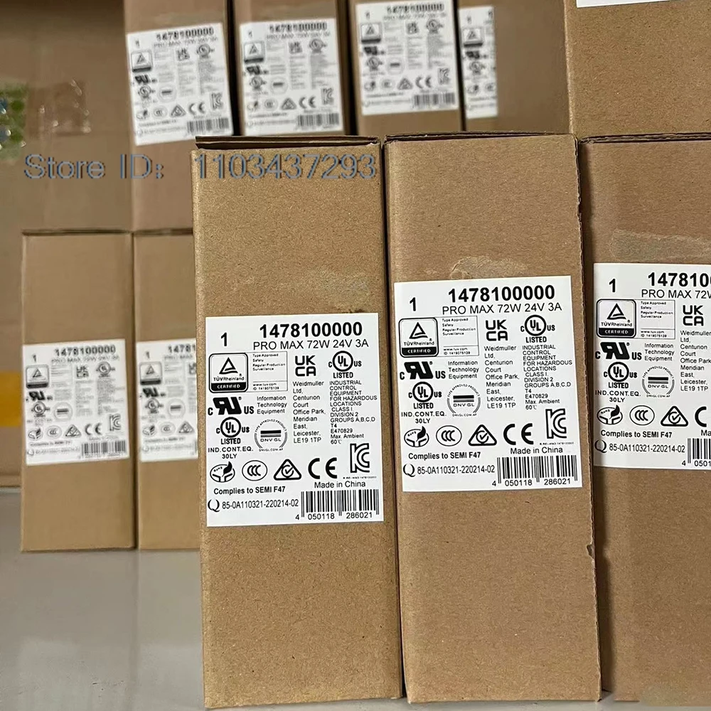 1478100000   لـ Weidmuller تحويل التيار الكهربائي PRO MAX 72W 24V 3A
