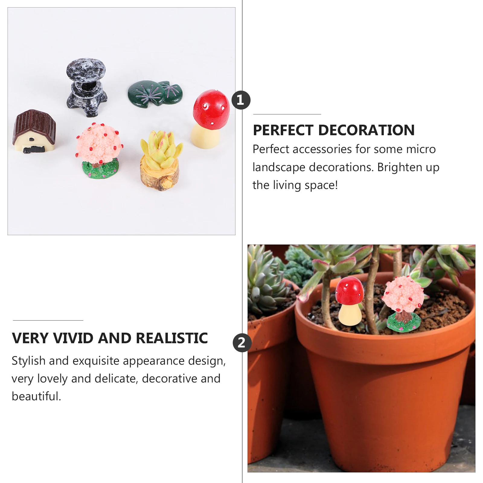 

20 Pcs Animal Micro Landscape Accessories Child Ornament Terrarium Resin Garden