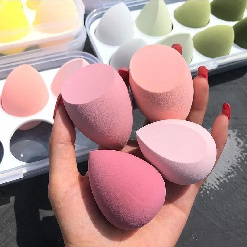 New 4/8Pcs Beauty Eggs Set Seamless Smudging More Hygienic Prevents Bacteria Buildup Create Flawless Makeup Look Beauty Egg Case