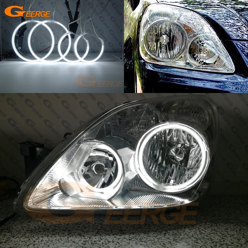 

Geerge For Honda CR-V CRV II 2005 2006 Ultra Bright CCFL Angel Eyes Kit Halo Rings