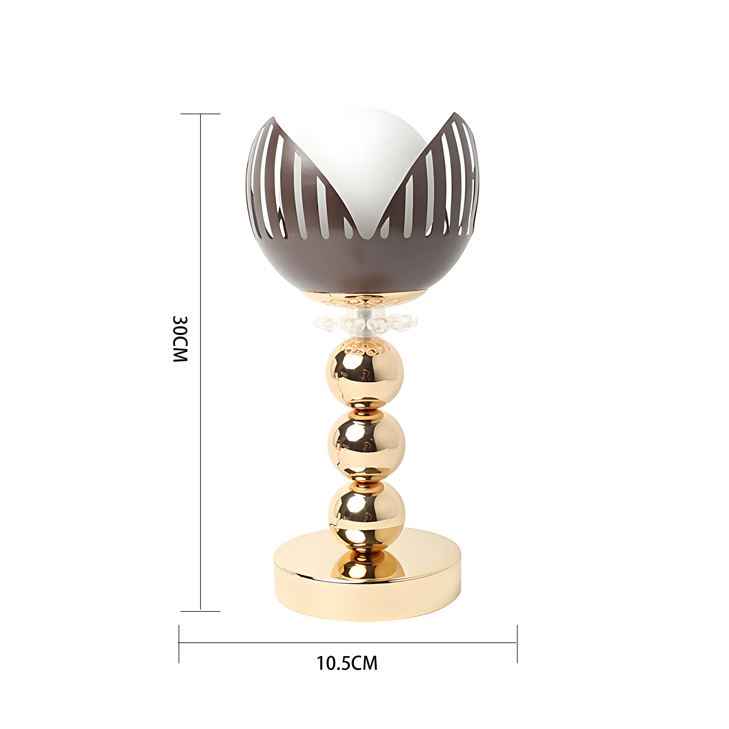 Contemporary Simple Table Lamp Metal  Lotus Shape Bedroom Bedside Living Room Home Decoration Ornaments Led Lighting Night Light