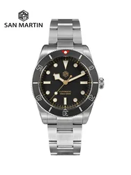 San Martin New 37mm BB54 Vintage Diver Automatic Mechanical Classic Men Watch Sapphire BGW-X1Luminous Waterproof 200m SN0138