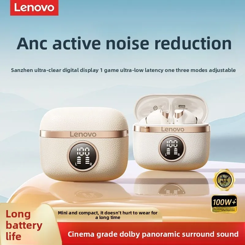 

Original LenovoTA240 Wireless Headphones Bluetooth Earphones ANC Noise Cancelling Music Call Earbuds Long Bayttery Sport Headset