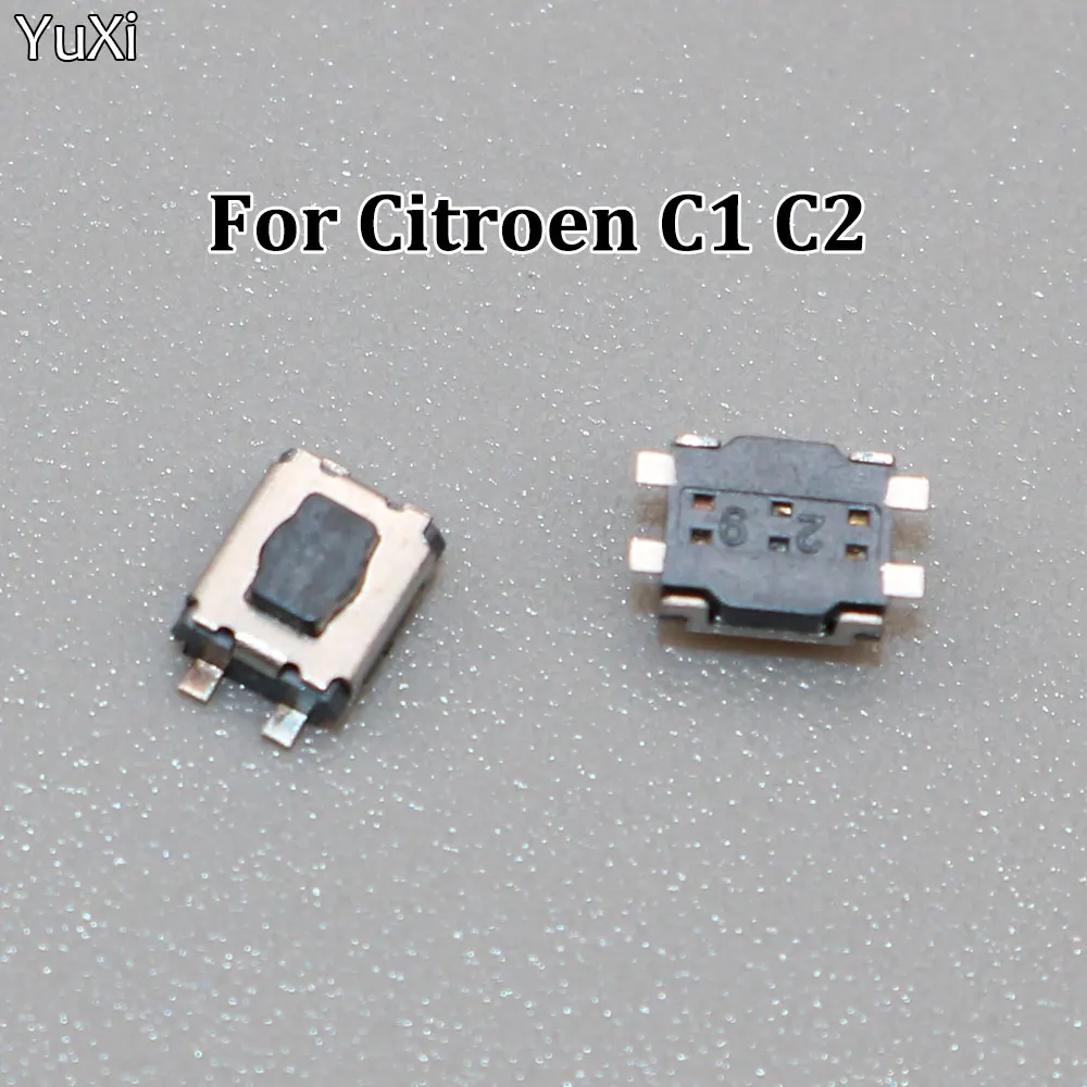 YUXI 50-100PCS/Lot 3.5*3*1.8 4Pin SMD 4 Legs Micro Switch For Citroen C1 C2 C3 C4 C5 C6 C8 Peugeot Renault Vivaro