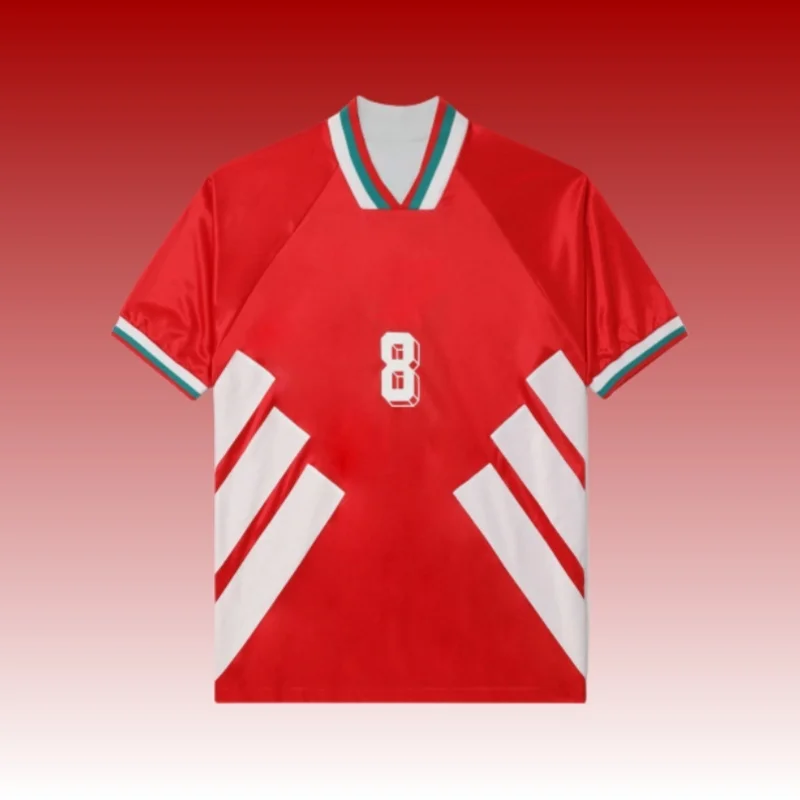 

3D Printed new men's No.8 classical soccer jersey sport motorcycle T-shirt outdoor quick drying sportwear soccer T-shirt