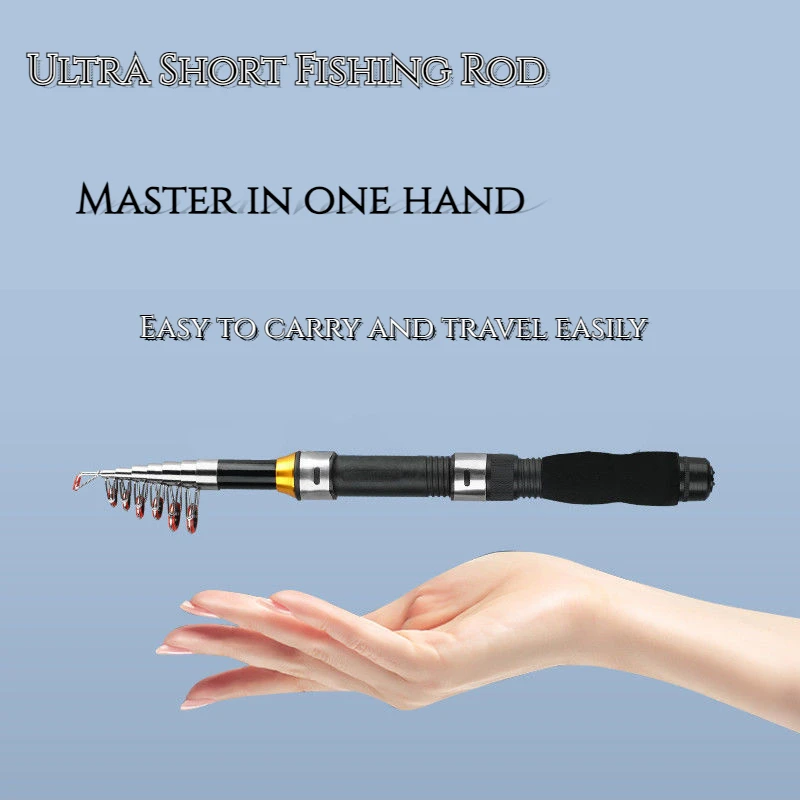 Mini Pole Throwing Sea Pole Super Hard Long Range Throwing Lure Rod Fishing Rod