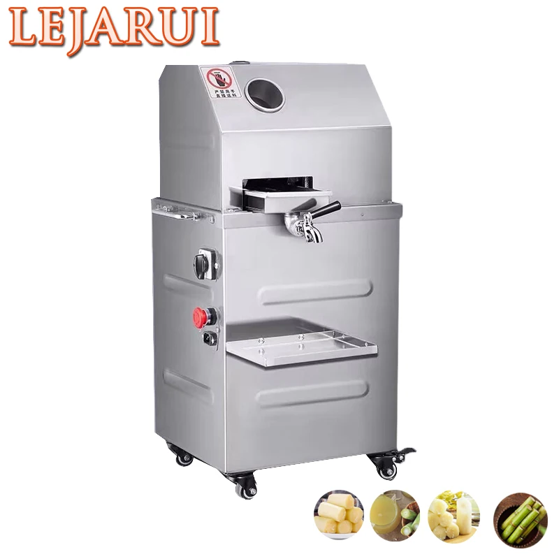 300 كجم/ساعة عصارة قصب السكر التجارية عصارة عصير قصب أوتوماتيكية من الفولاذ المقاوم للصدأ آلة قصب السكر